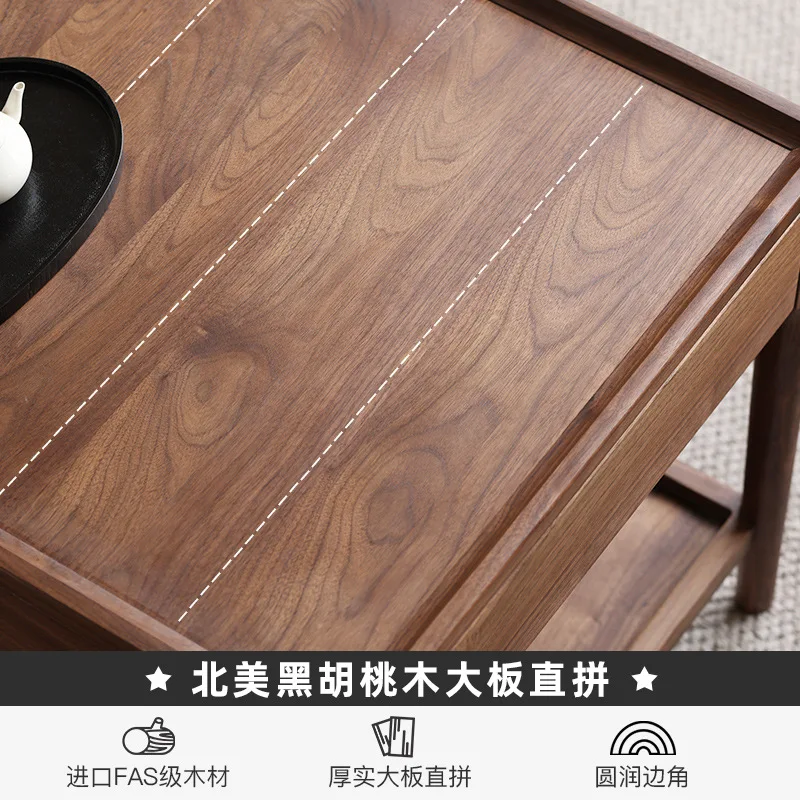 Боковая квадратная кофейная современная простая угловая мебель для гостиной, чайная мебель