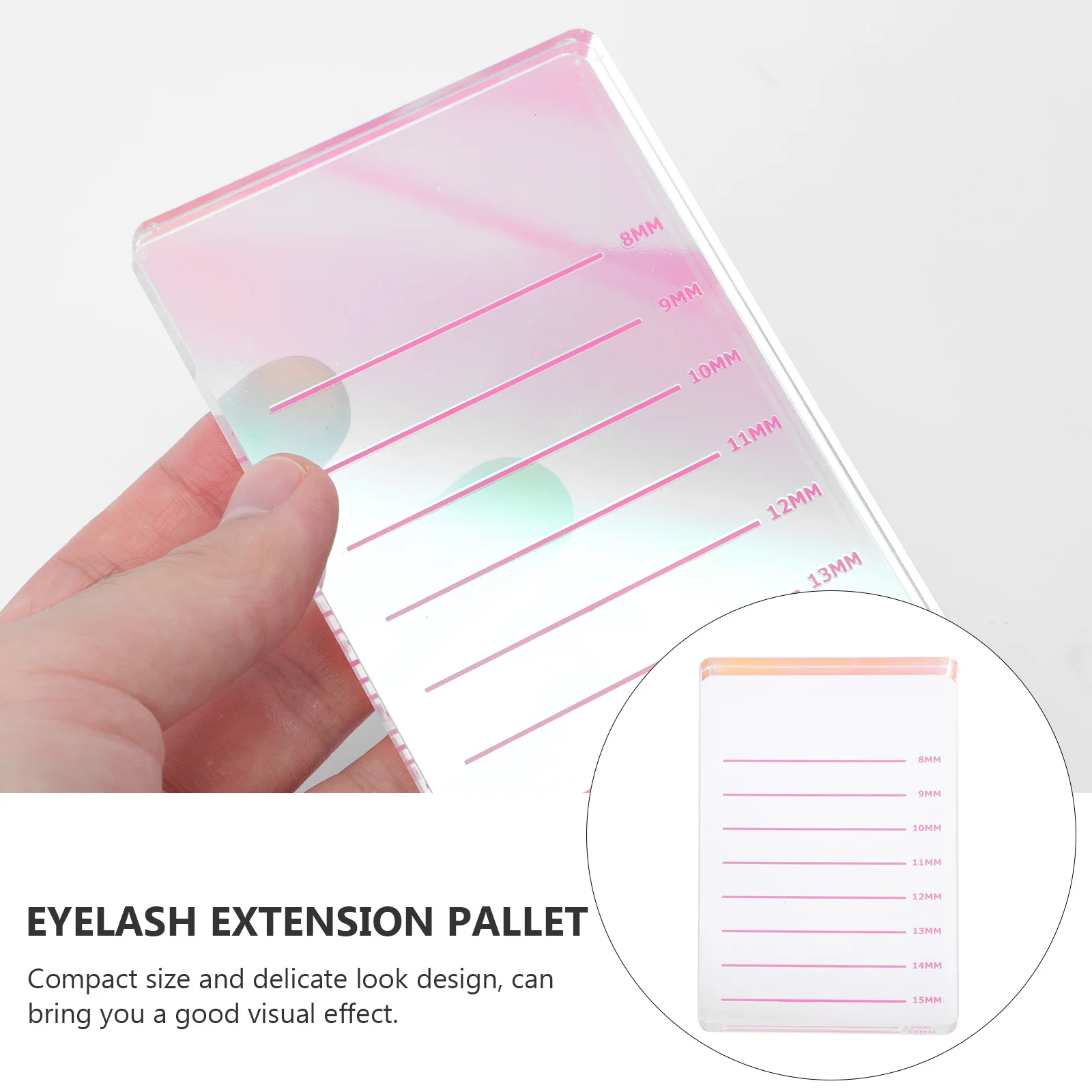 

1Pcs Eyelash Extension Pallet Durable Premium Material Lash Grafting Tool False Lash Holder Beauty Salon Use Fake Eyelash Pallet