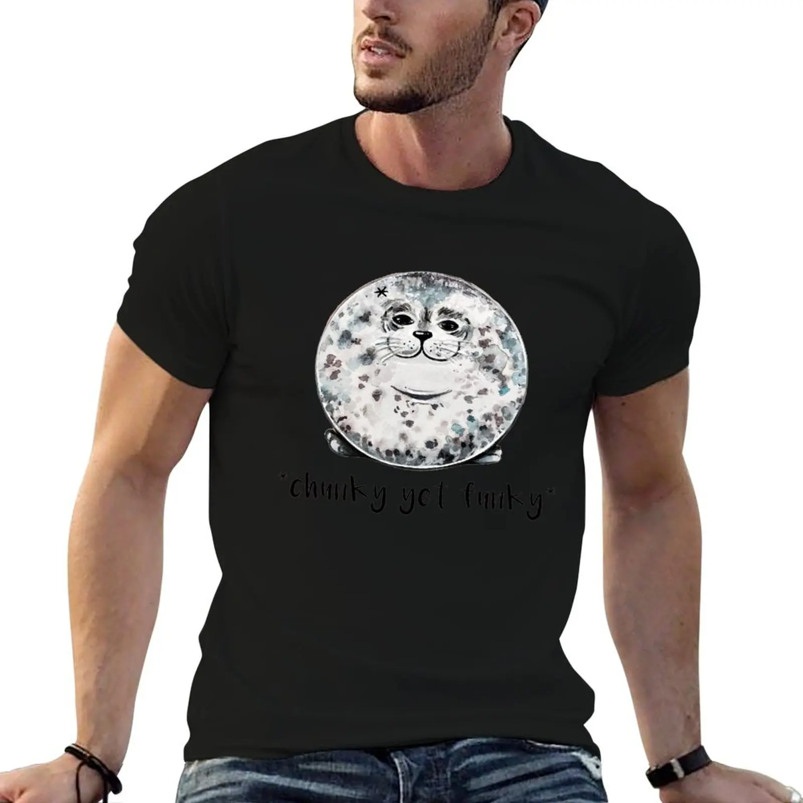 Chunky Seal Boi T-Shirt Soft Stretch Short Sleeve Top