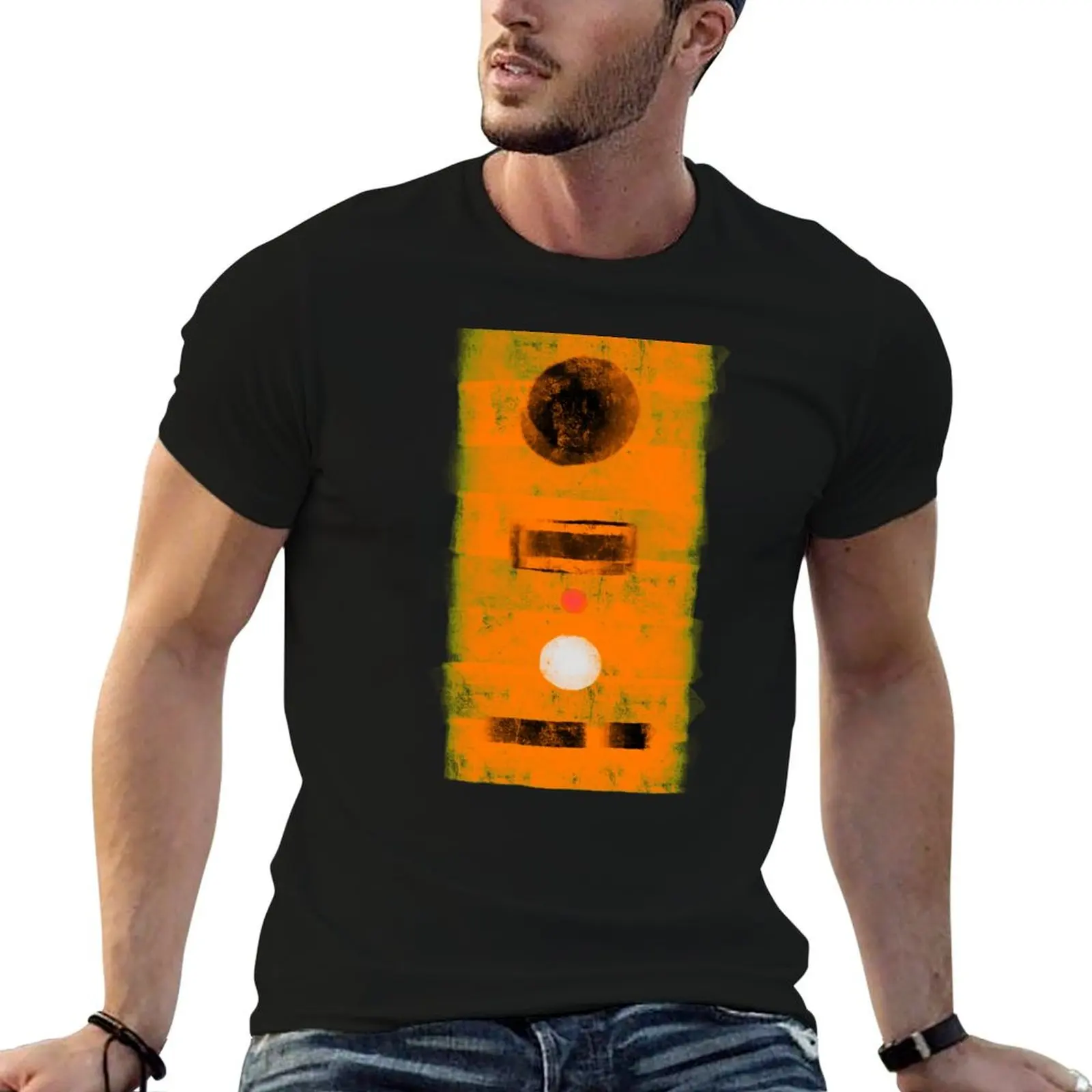 Camiseta con estampado de pintura impresionista MXR Phase 90, camiseta gráfica para hombre, camiseta de algodón pesado