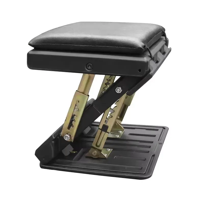Adjustable footstool under desk for work, comfortable footstool with 4 levels of height adjustment