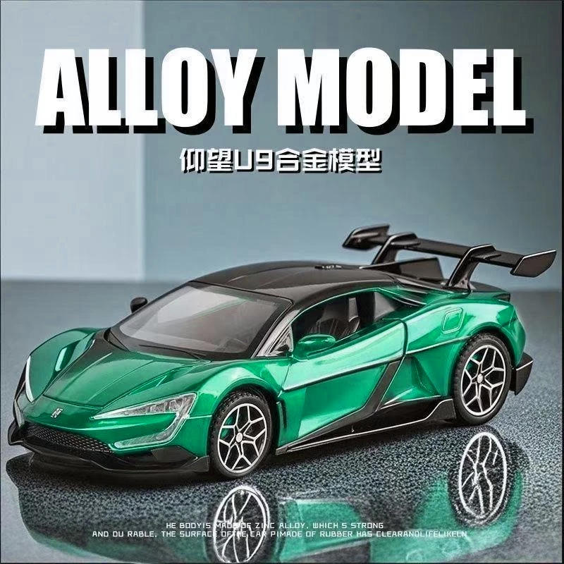 

1:32 модель родстера из сплава, имитация U9, игрушка, украшение для рабочего стола, детские подарки, коллекционные предметы