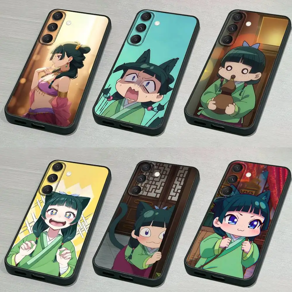 

K-Kusuriya M-Mao Anime Phone Case For Samsung S 25,24,23,22,30,21,10,9,Ultra,Plus,Lite,FE,4,5G Black Soft Case