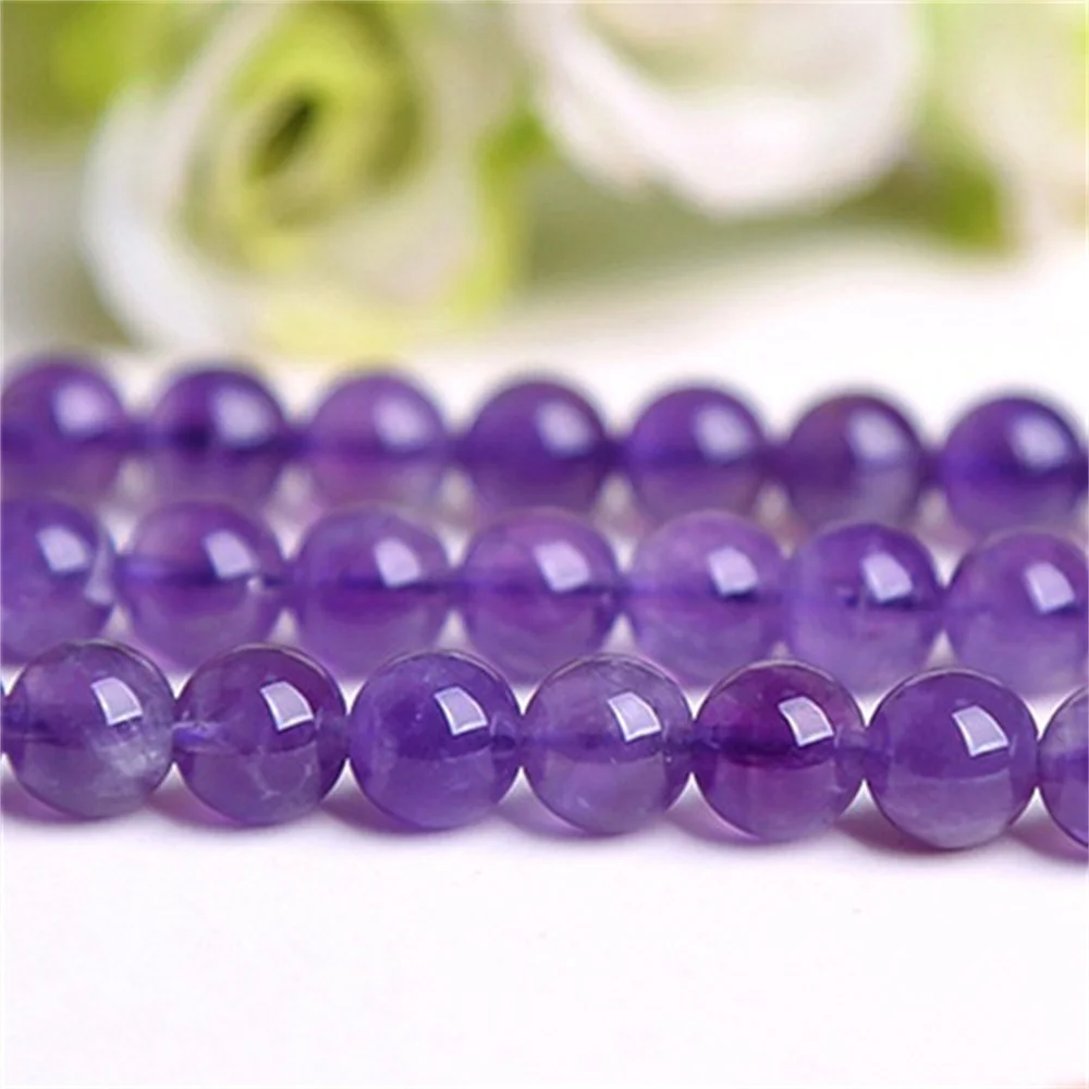 

6-12mm Natural Crystal Amethyst Beads for Jewelry Making DIY Jewelry Necklace Bracelet Handmade Accessories Beading