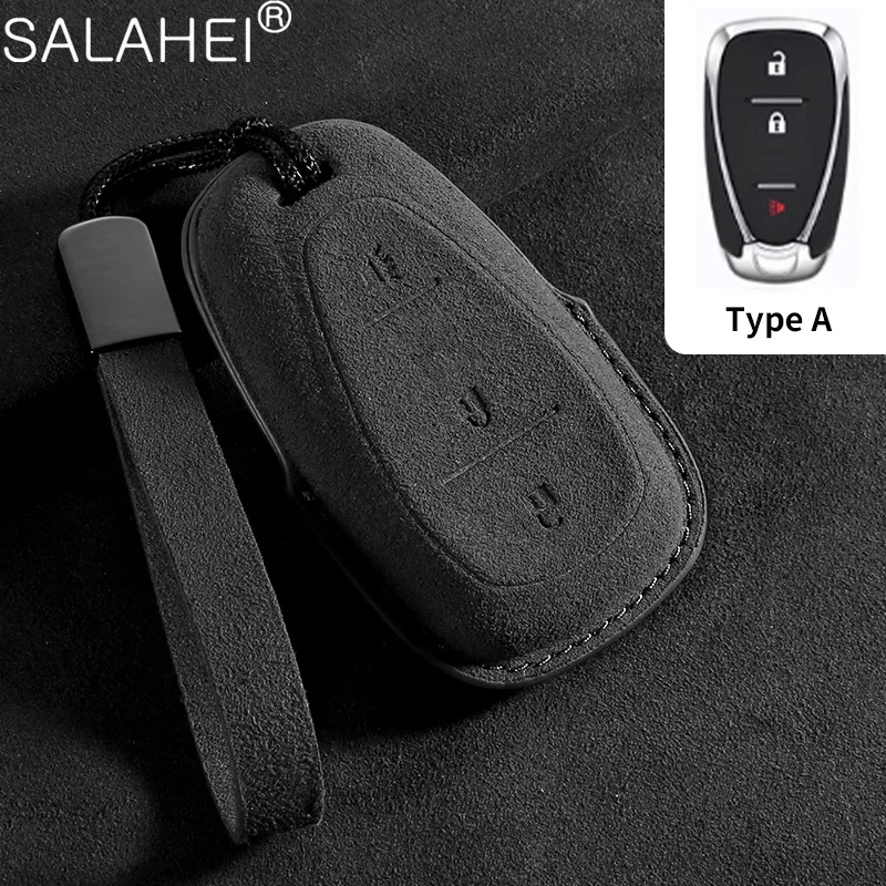 Suede Car Key Case Cover Protective Shell For Ford Edge Escape Explorer Kuga Taurus Key Holder Keychain Car Interior Accessories