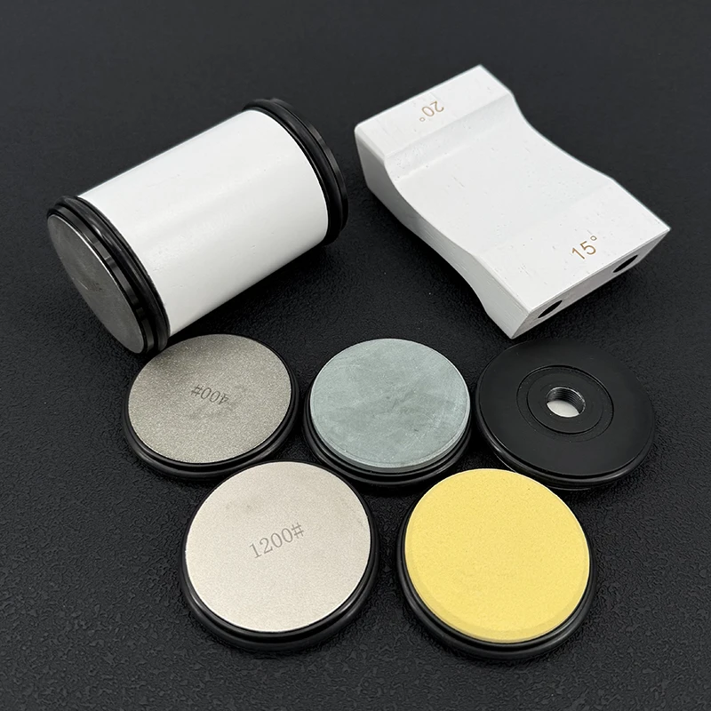 

15/20 ° Белая деревянная точилка для ножей специальной формы, магнитный держатель для ножей, точильный камень, портативный хороший край для всех лезвий