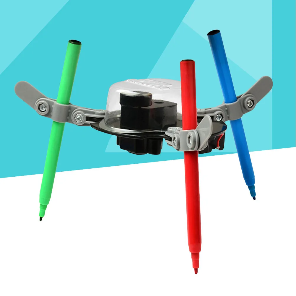 Scarabocchi Macchina da disegno fai da te per bambini Educazione scientifica Stelo Robot elettronico intelligente Set di costruzioni di robot per l'educazione scientifica