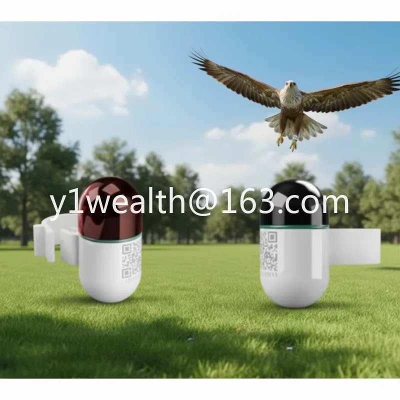Mini Real-Time GPS Bird Locator Waterproof Pigeon Ring 4G Network GSM Android IOS Trajectory Locator Made Durable Plastic LBS
