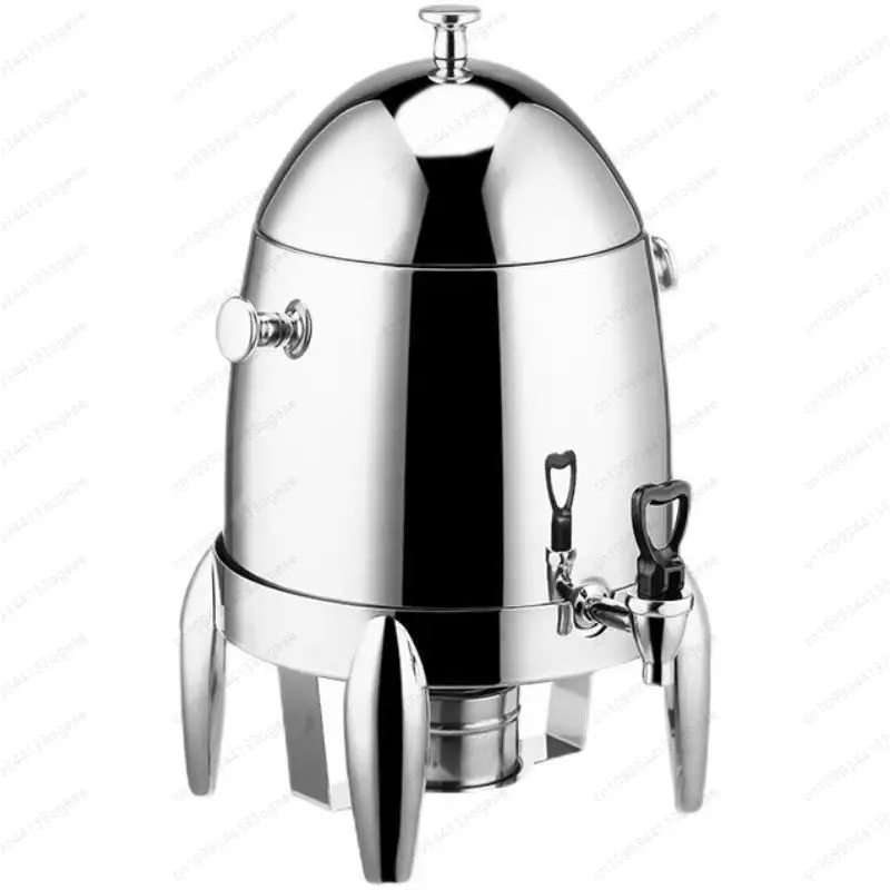 

12L stainless steel coffee tripod juicer, buffet transparent beverage machine, can heat and keep warm soy milk bucket milk