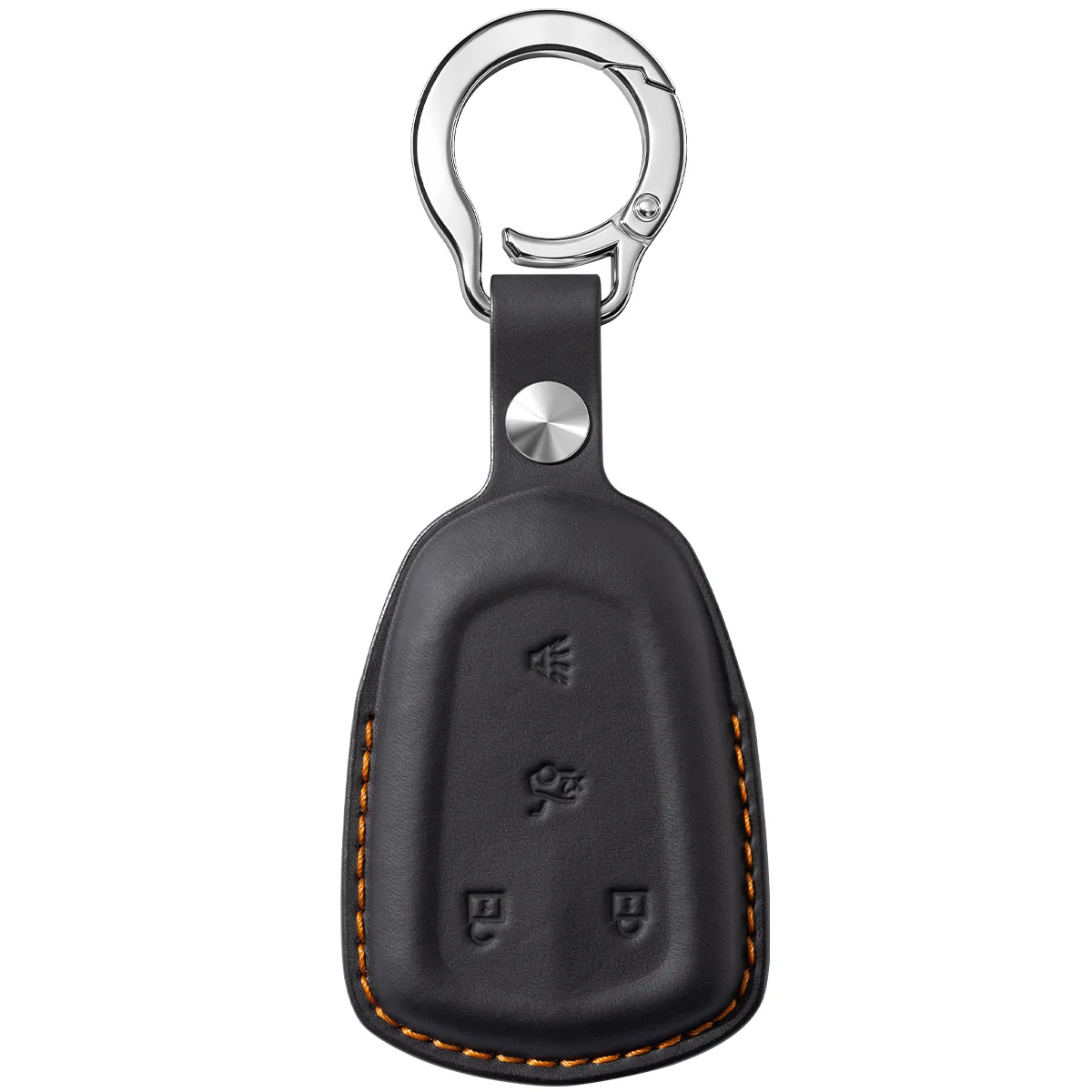 Full Coverage Protective Car Key Case Cover Genuine Leather For Cadillac XT5 XT4 XT6 XTS CT4 CT5 CT6 ATSL SRT