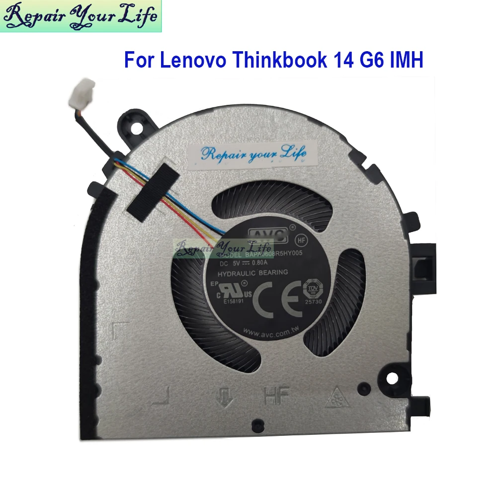 Laptop CPU GPU Cooling Fan For Lenovo ThinkBook 14 G6+ IMH 5F10S14150 SF10R66674 BAPA0608R5HY005 Notebook Cooler Radiator Fans