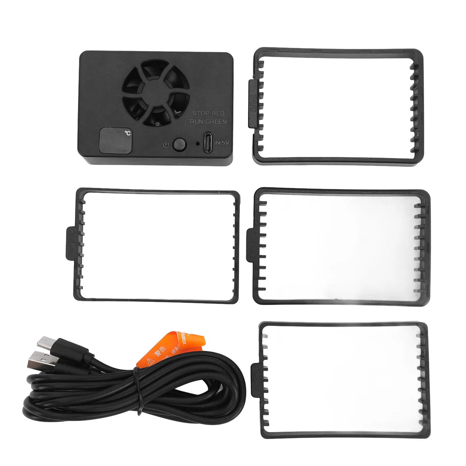 

Camera Streaming Cooling Fan Intelligent Temperature Regulation Quiet Camera External Cooling System for Outdoor Shooting