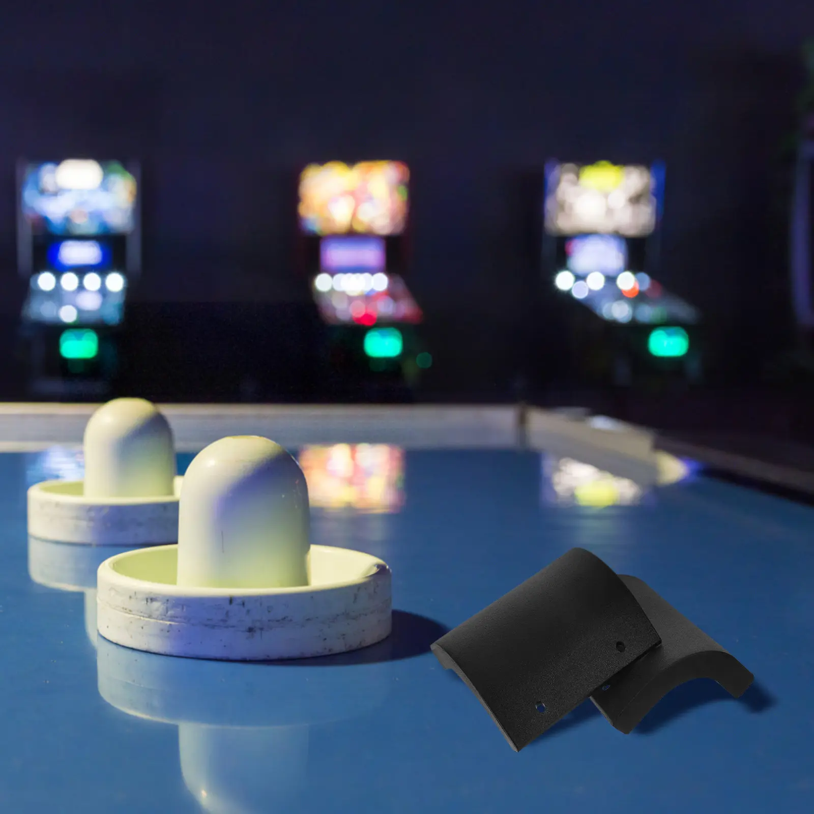 

4Pcs Air Hockey Table Side Protectors Plastic Edge Guards Sturdy Impact Resistant Cover for Ice Hockey Table Corners