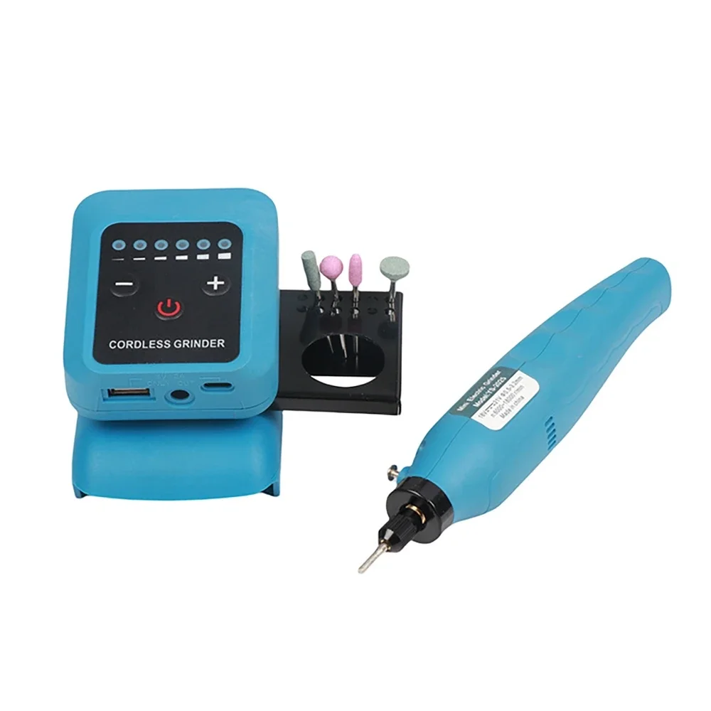 

Беспроводная мини-электрическая шлифовальная машина 80 Вт, 18000 об/мин, 6-скоростное регулирование, сделай сам, деревообрабатывающий гравировальный вращающийся инструмент для Makita, батарея 18 В-21 В