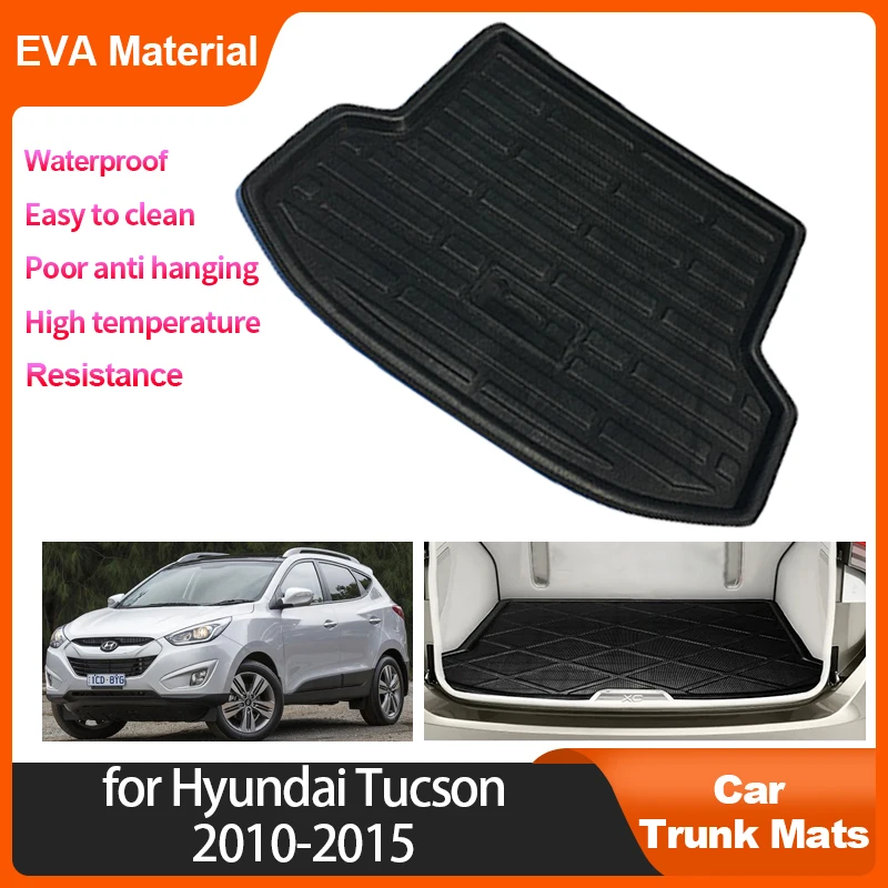 

Car Rear Trunk Mat For Hyundai Tucson ix35 2015 2014 2013 2012 2011 2010 Auto Accessorie Waterproof Protective Trunk Storage Pad