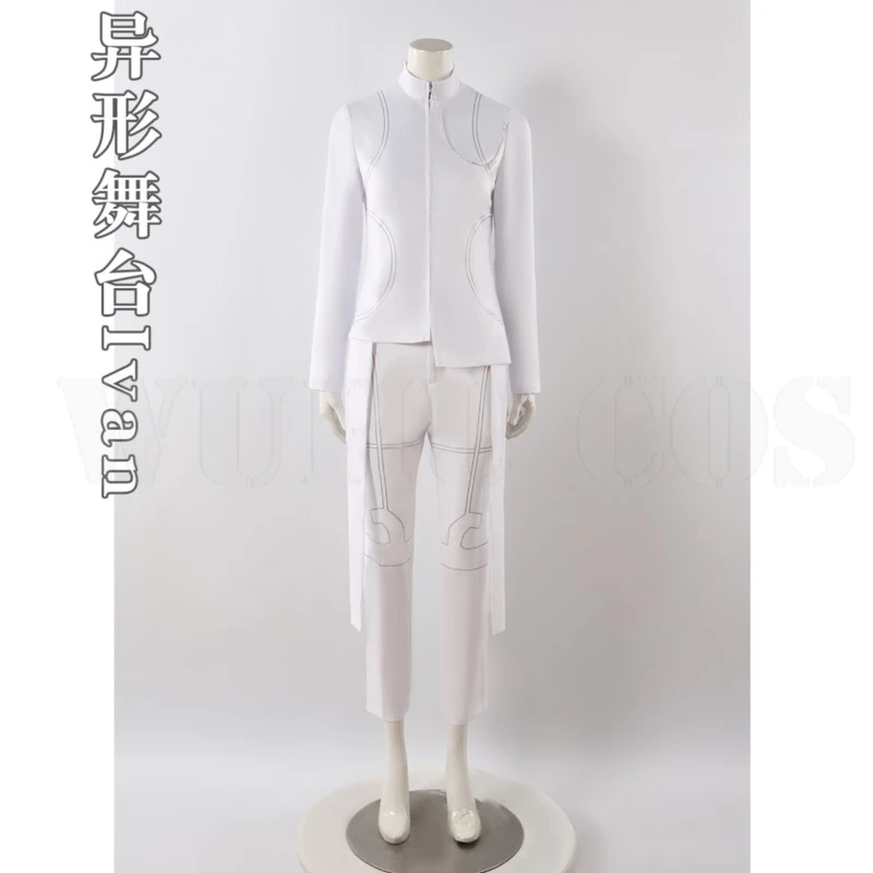 Alien Stage Anime Cosplay pour hommes, White Sorrow Cosplay, perruque noire, ply Playing Party, Round6, Halloween Carnival Costume Outfit