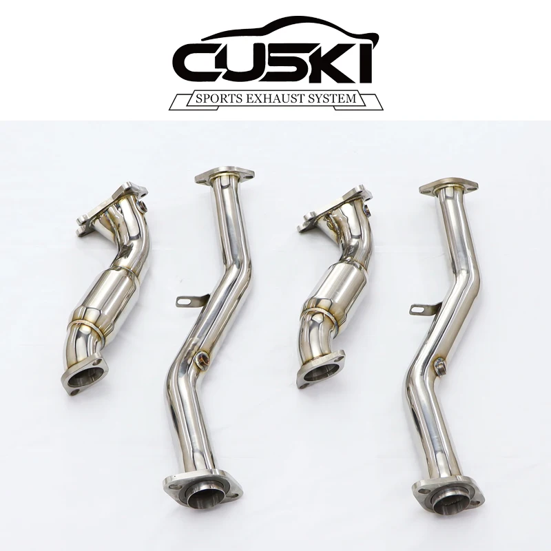 High Performance Exhaust Downpipe For SUBARU IMPREZA Sti 2.0T front pipe