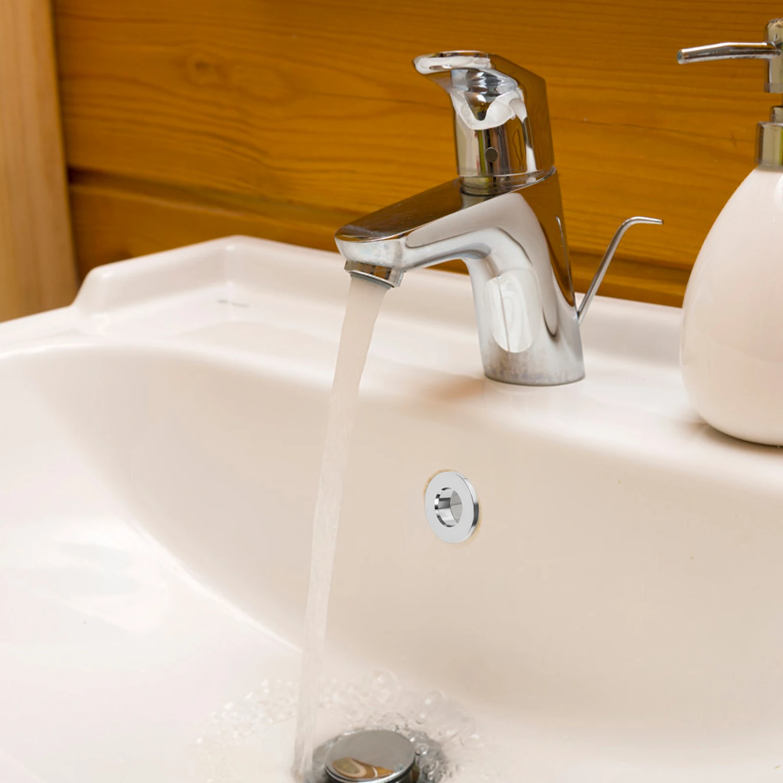 

Premium Bathroom Sink Overflow Cover Ring Durable Decorative Drain Cap Home Hotel Use Universal Sink Hole Sealing Trim Bathtub