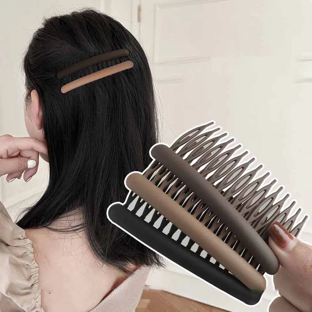 Matte Seite Haar Gabel Stick Kämme Dicke Haar Clips Dutt Twist Haar Dekorative Haarspangen Rutschfeste Haarnadeln Frauen Haar Zubehör