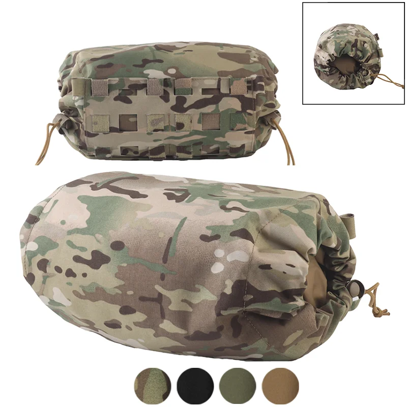 

Adjustable Mask Clothing Organizer Drawstring Closure Low Profile Pouch for Airsoft Vest Gear Essentials