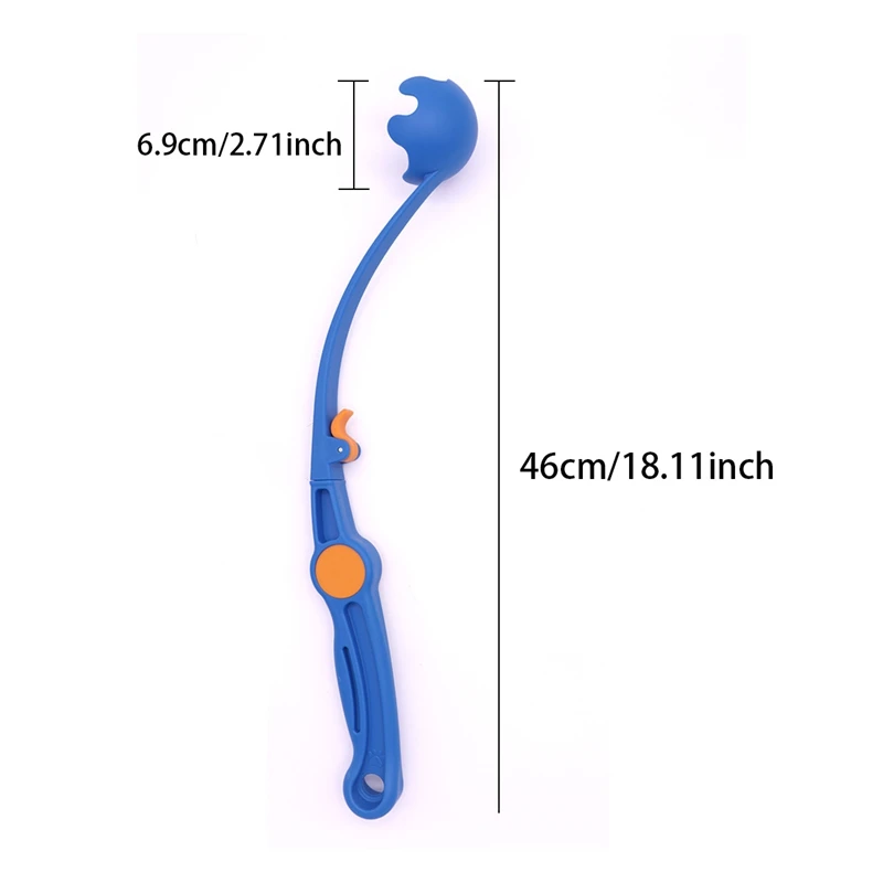 1pc Tennis Ball Launcher Stick Interactive Outdoor Dog Training Toy Durable Ball Thrower for Canine Exercise Play ﻿