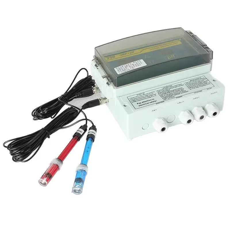 Swimming Pool Water Quality Monitor 250 Monitor Detection PH/ORP Automatic Control Dosing Pump Analyzer Fish Pond