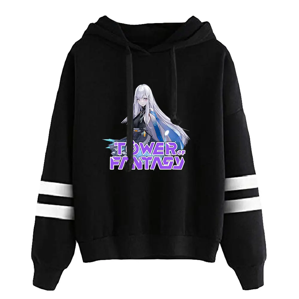 Wieża gry Fantasy Unisex bez kieszeni równoległe drążki z rękawem bluza damska męska Harajuku Streetwear ubrania