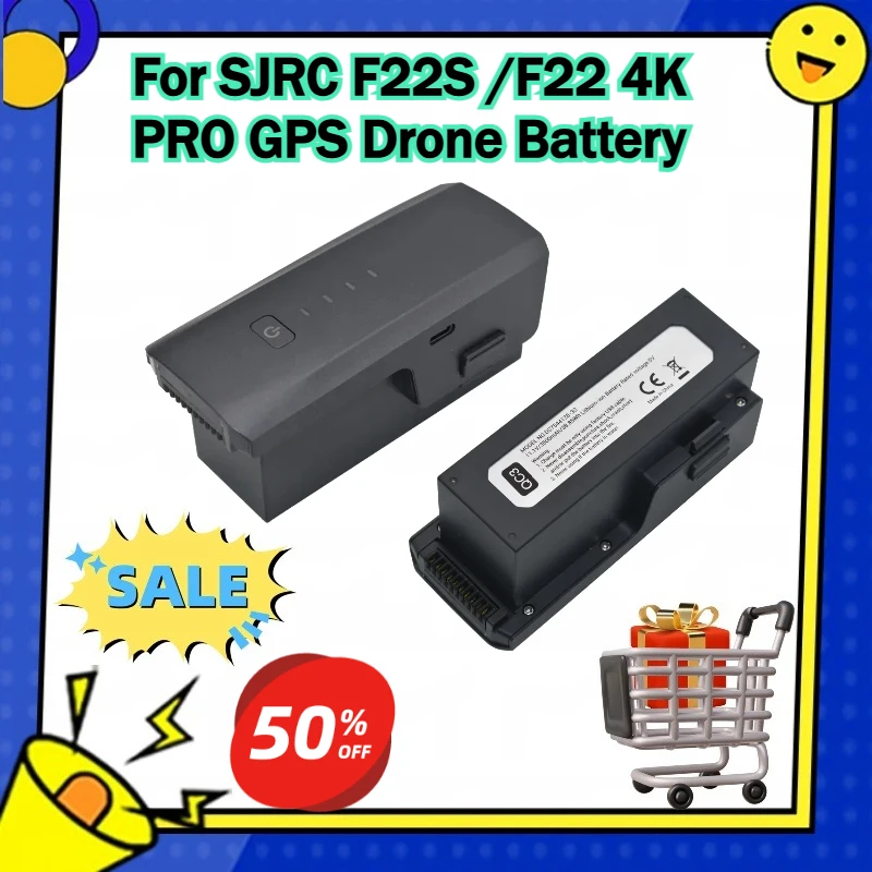 

Drone Batterys 11.1V 3500mAh for SJRC F22S /F22 4K PRO GPS Battery USB Charger Propeller RC Quadcopter Spare Parts
