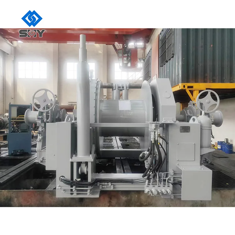 High Quality Double Drum Winch 15 Ton Hydraulic Winch And 220V Motor Mine Winch 25 Ton 35 Ton