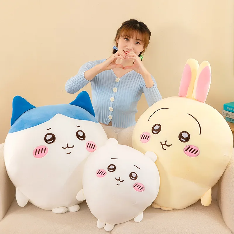 Sanrio Chikawa Series Large 60CM Plush Toy Hachiware Doll Sofa Cushion Chikawa Doll Usach Pillow Large Plush Toy Birthday Gift