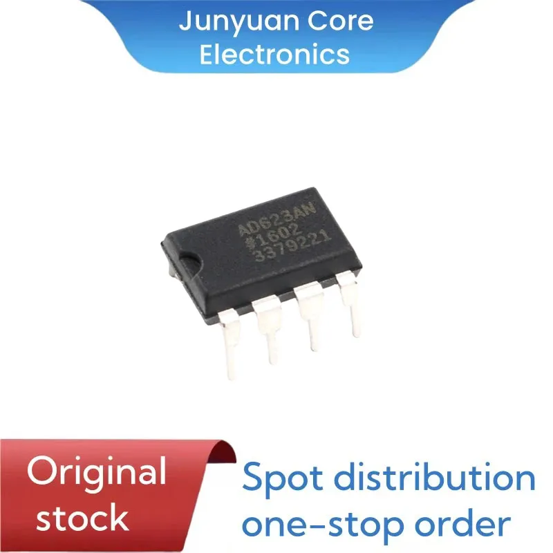

5 pieces brand-new original DIP-8 single power rail to rail low-cost instrumentation amplifier chips of AD623ANZ