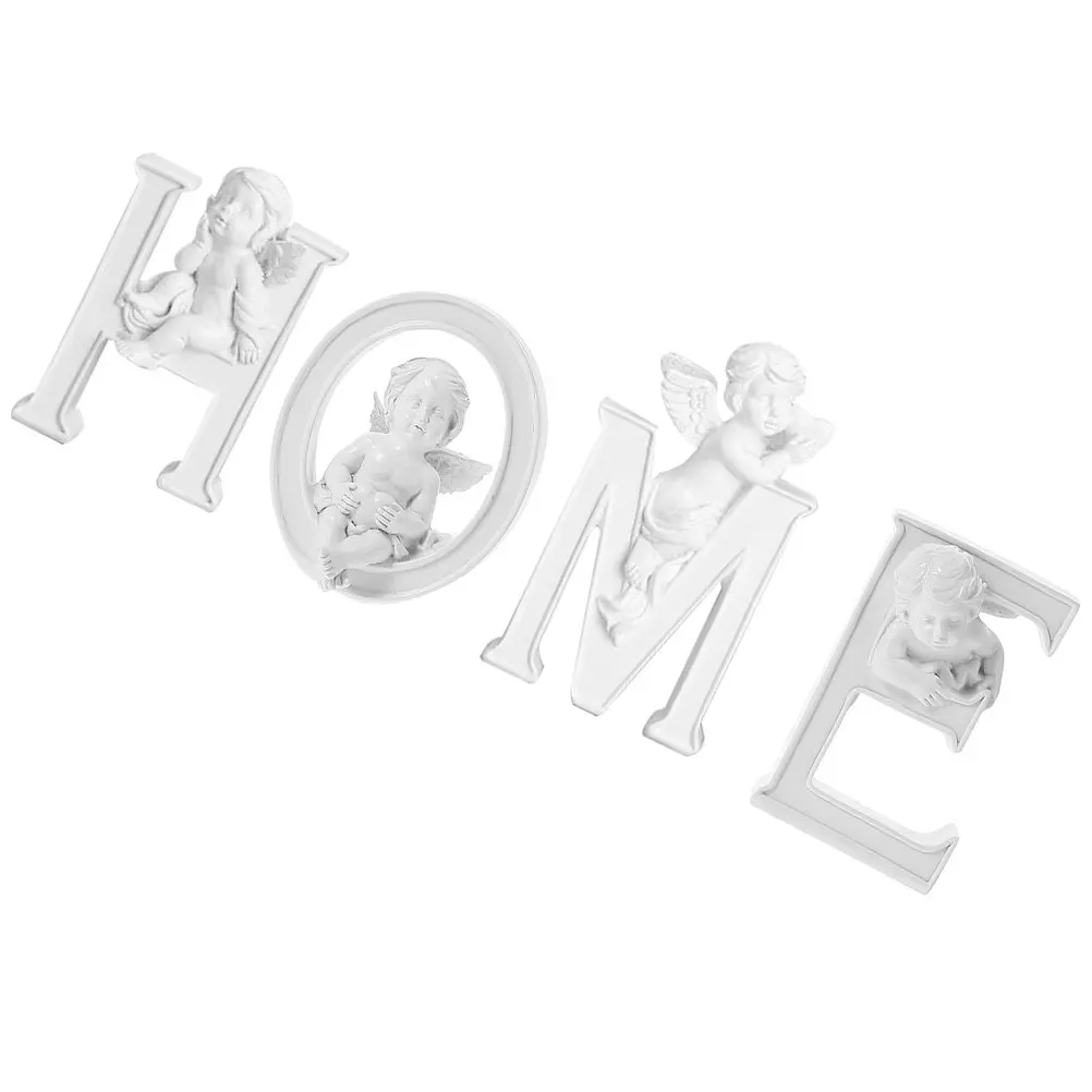 Resin Alphabet Decor Set – Creative Home & Desktop Ornament, Delicate Indoor Scene Decoration