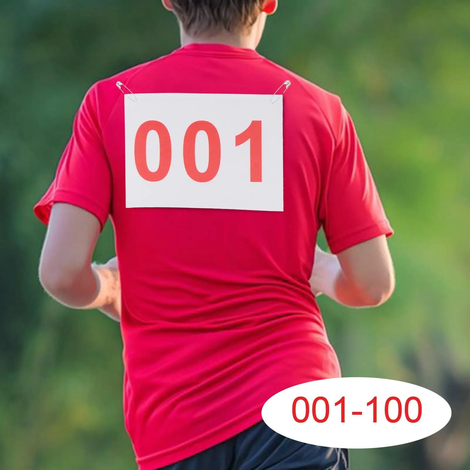 

Running Bibs Large Visible Numbers Track and Field Competitor Numbers Set for Adult Athletic Races