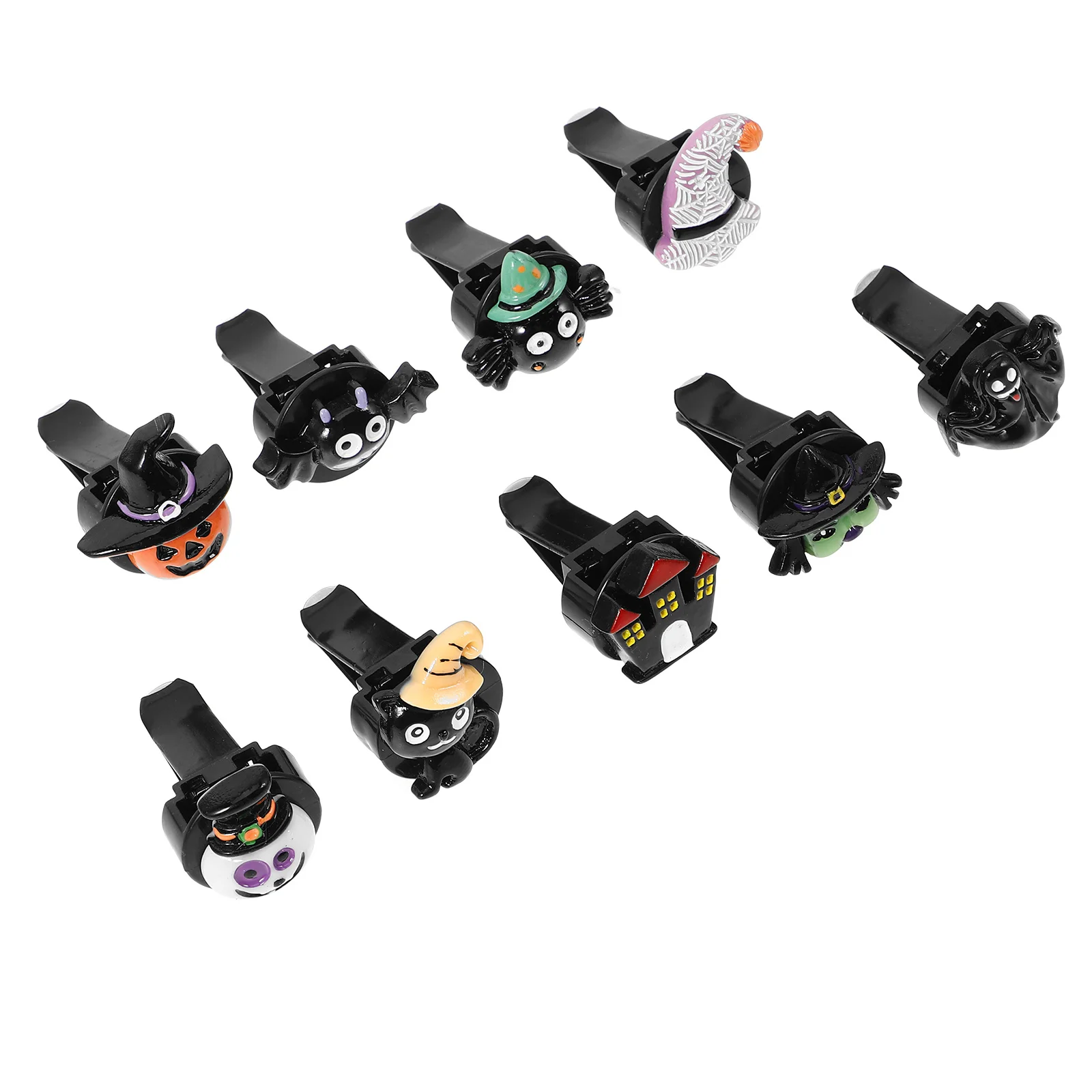 

9Pcs Pumpkin Scented Car Vent Clip Halloween Style Air Freshener Clip for Auto Outlet Fragrance Replacement Easy Install