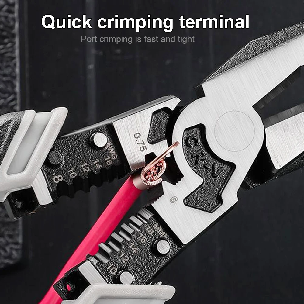 Crimping Stripping Pliers Motorcycle Removal Repair Tools Wire Cutters Electrician Pliers Diagonal Pliers Clamp Wrench Hardware
