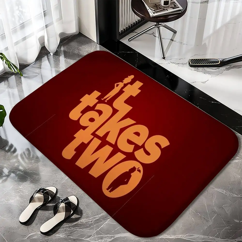 

IT TAKE TWO Floor Mat Printed Large Carpets Room And Bedroom Carpets Bathroom Anti Slip Door MATS Small Carpets