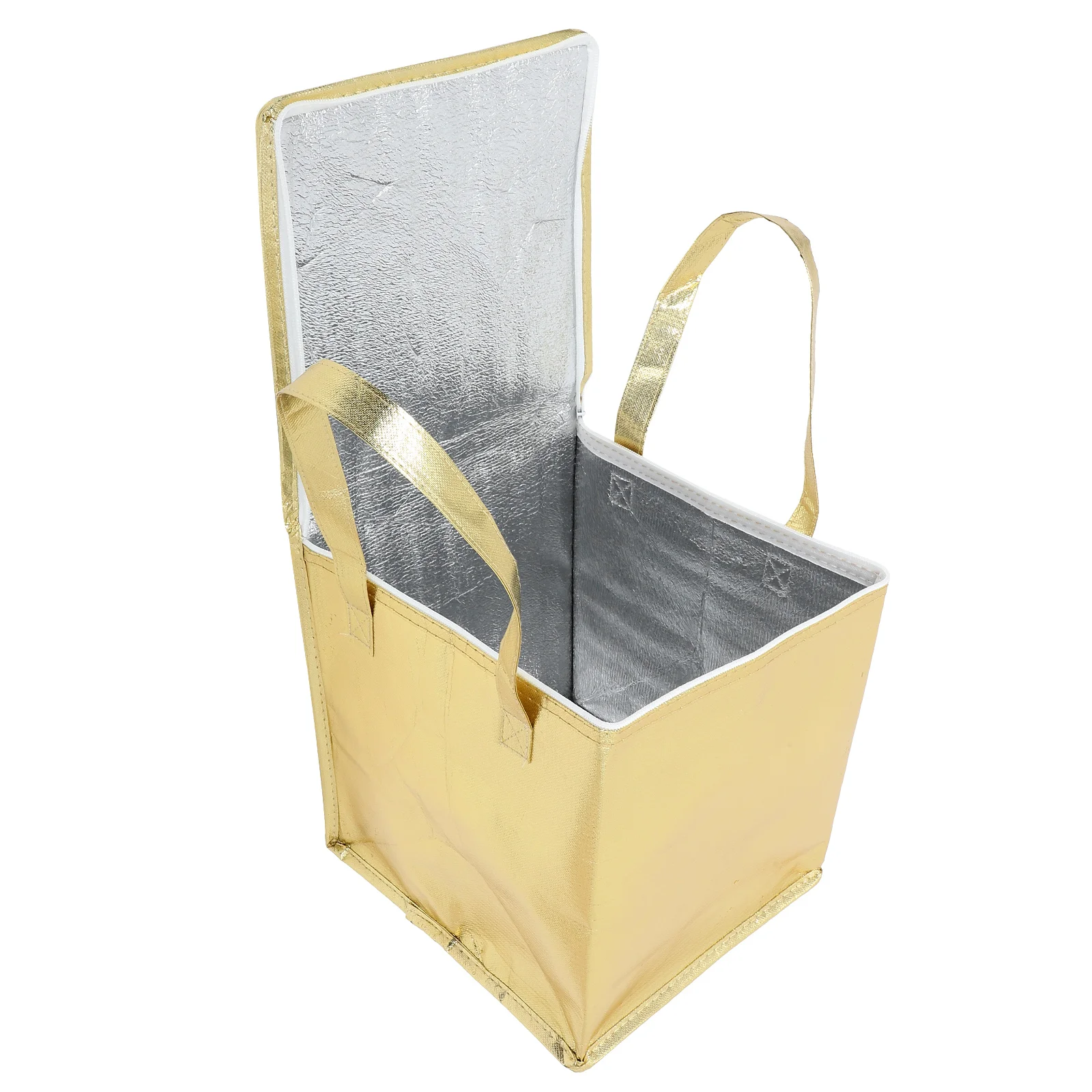 

Insulated Bag Capacity Lightweight Foldable Camping Cooler Tote Insulated Bag Reusable Storage Cake Fruit Drink Snack