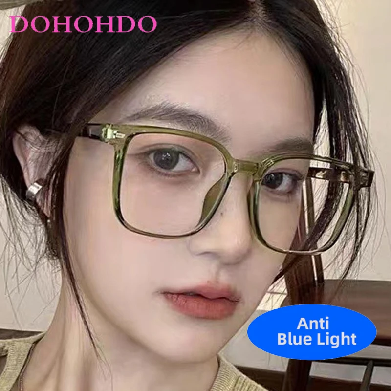 

Fashion Luxury Classic Square Rice Nail Anti-Blue Light Glasses Women Men Retro Brand Designer Reading Computer Eyewear Lentes