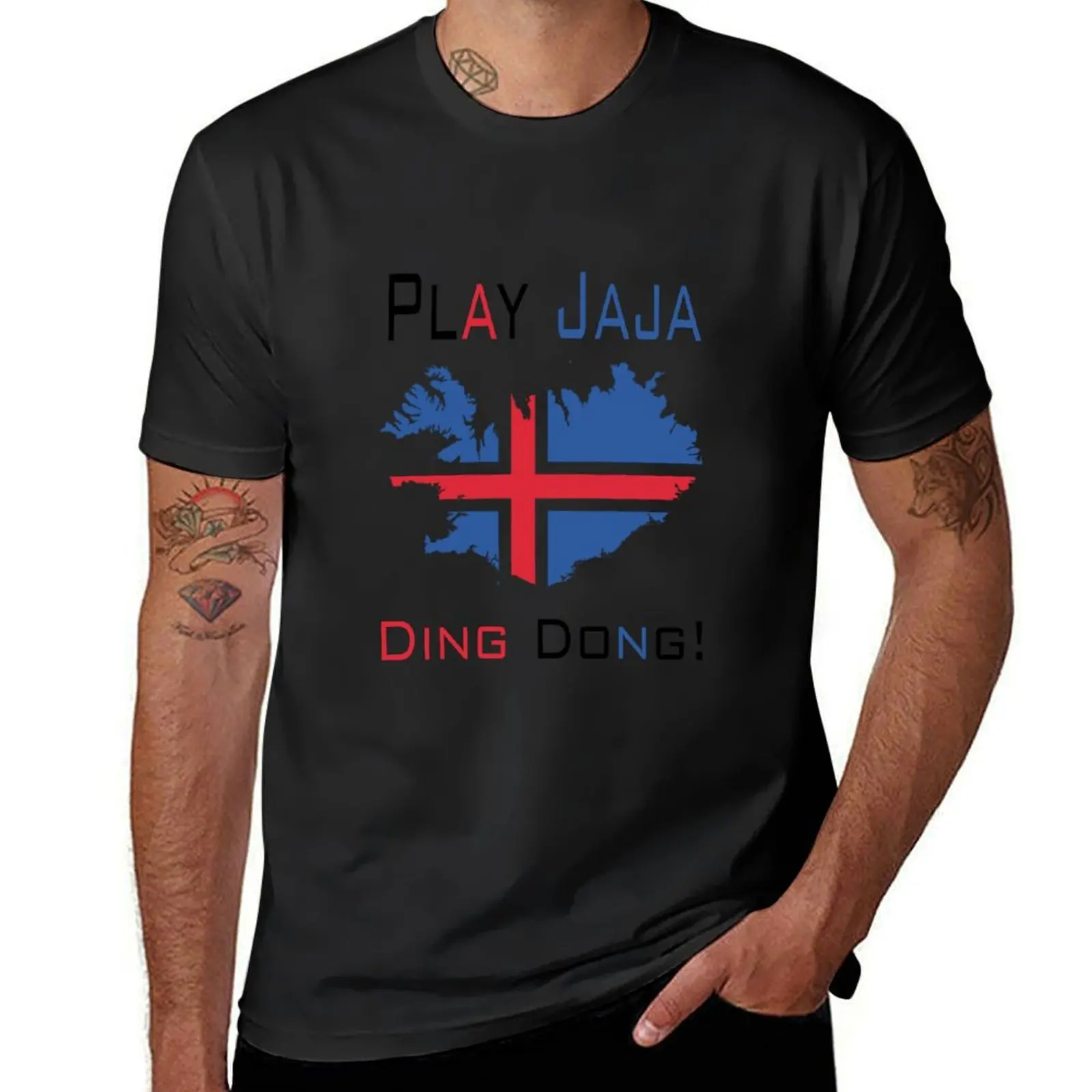 Play Jaja Ding Dong t shirt T-Shirt kawaii clothes animal prinfor boys plus size tops plain t shirt men