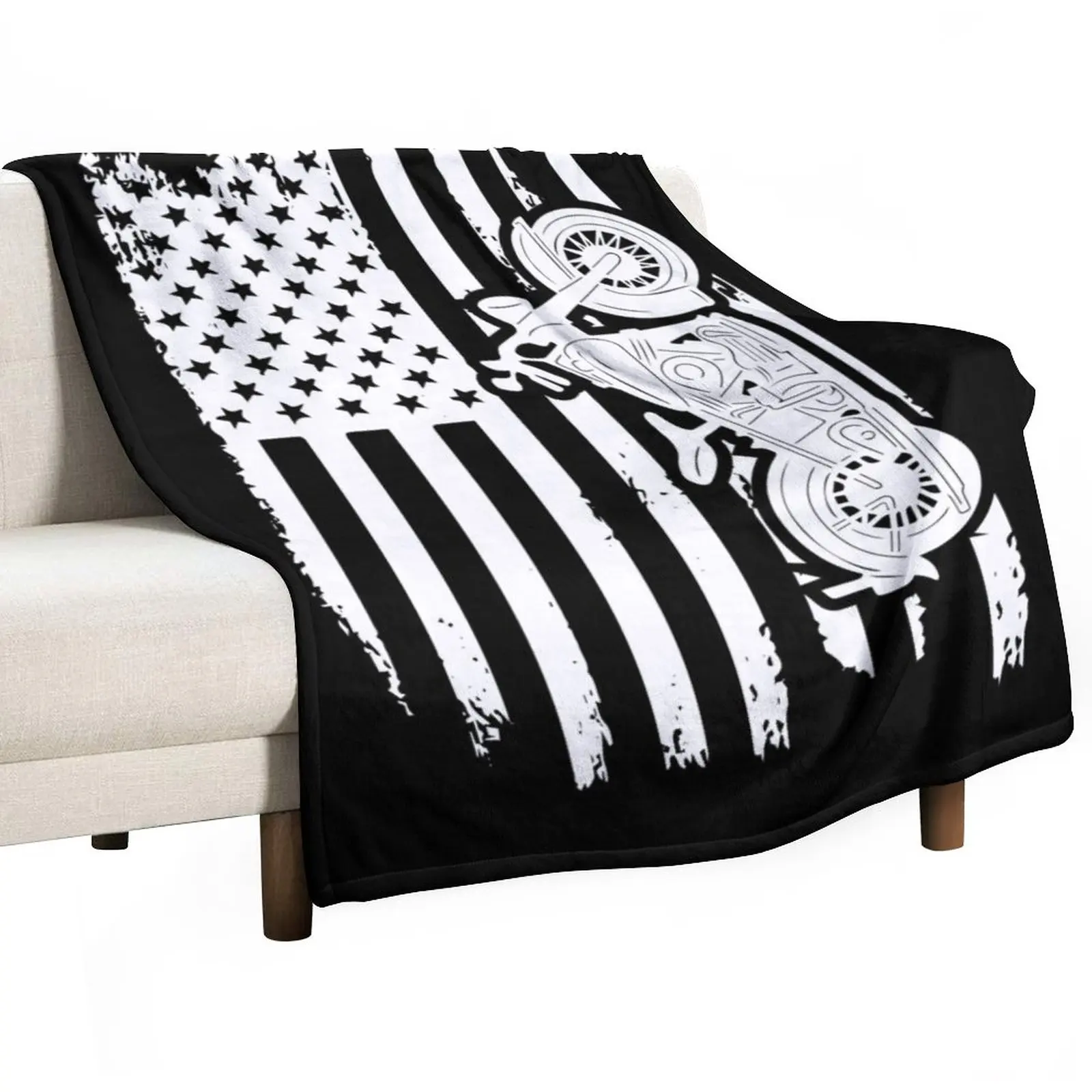 Motorcycle Throw Blanket Thermal Blankets For Travel Single Blanket Blankets For Sofas