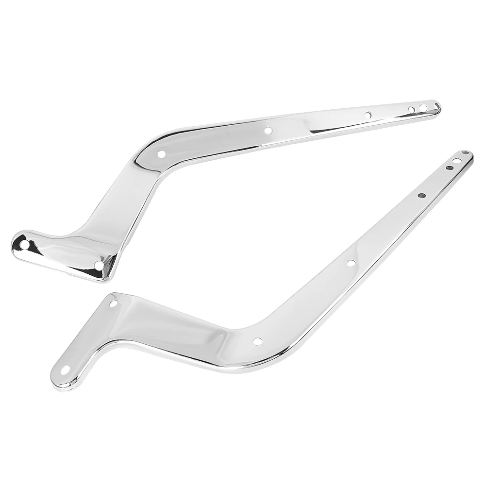 Motorcycle Chrome Rear Fender Mudguard Turn Signal Support Bracket For Harley Softail FLST 2008-2017 2016