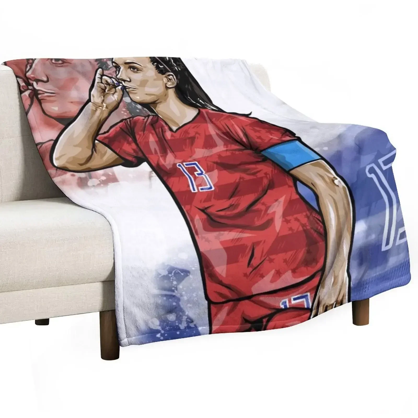 Alex Morgan USWNT Throw Blanket christmas decoration Sofa Quilt Hair Blankets