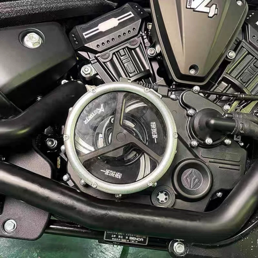 For Benda Dark Flag 500, Modified Transparent Clutch Cover, Engine Clear Cover