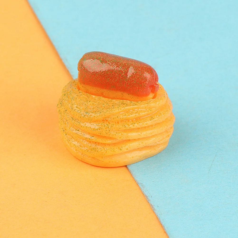 

15Pcs Miniature Cake Mini Dessert Pretend Food Decoration Mini House Accessories Kitchen Scene Resin Fake Dessert Props