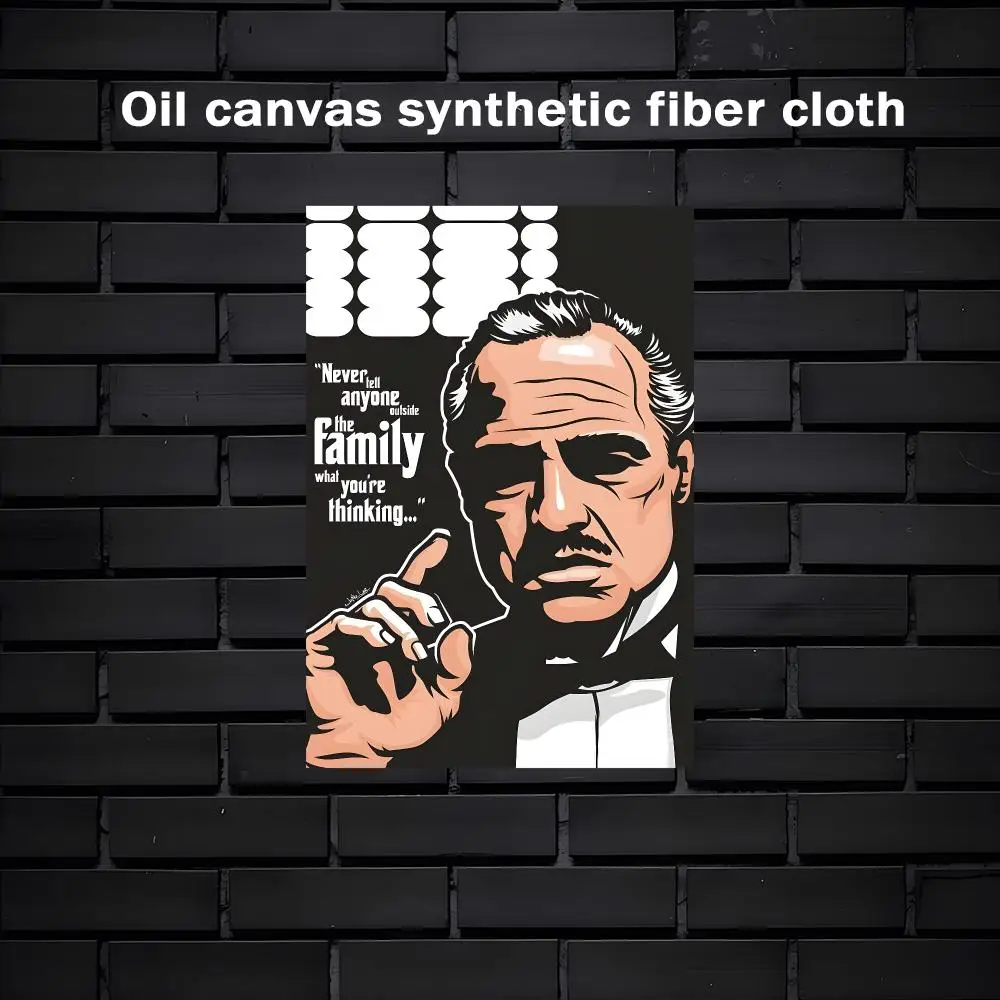 The Godfather Painting Calligraphy Exhibition poster photo oil painting canvas synthetic fiber for living dining room