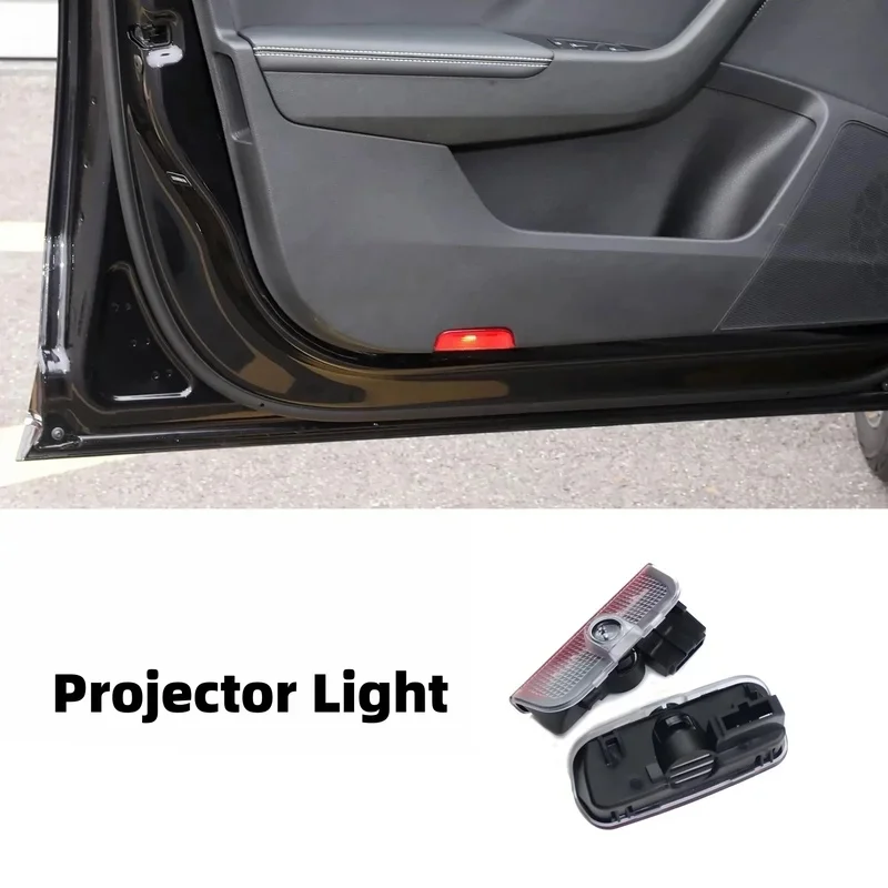 2Pcs For SKODA Accessories Superb VRS 2 MK2 Superb 3 2010 2012 2021 2015 2017 2009-2018 Led Car Door Projector Courtesy Lamp