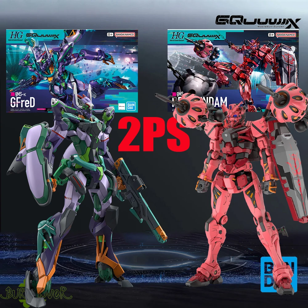 Disponibile BANDAI HG Mobile suit Gundam GQuuuuuuX GFreD gMS-RED GUNDAM gMS-α Figure Modello Giocattoli da collezione di alta qualità