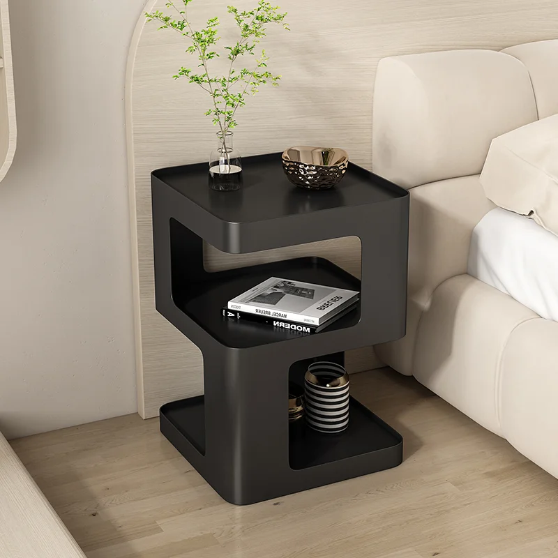 Bedroom bedside table, small unit, modern and minimalist bedside table, creative light luxury style, Nightstands