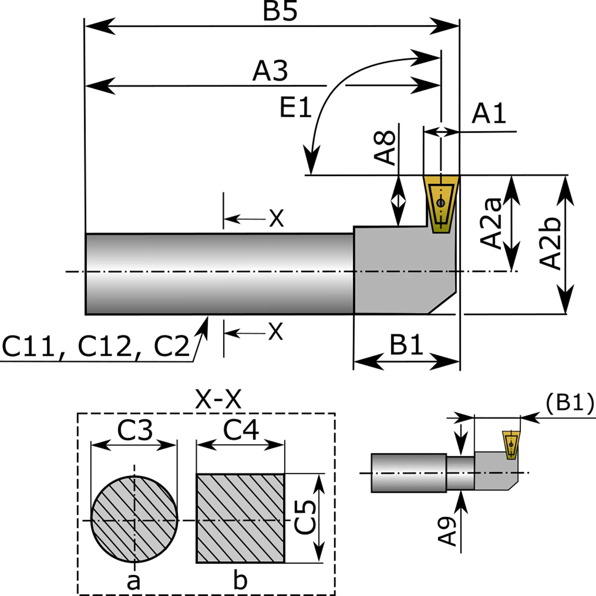 KORLOY Original NFTIH NFTIH08212C NFTIH08312S NFTIH08312C 08412C 08512C Steering Sleeve Inner Cutter Bar