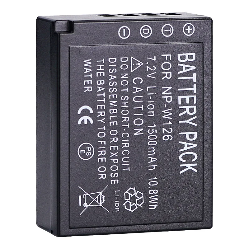 7.2V 1500mAh Camera Batteries for Fujifilm X-PRO2 X-T2 X-A3 X-A10 X100F X-T20 XE3 NP-W126S Batteries